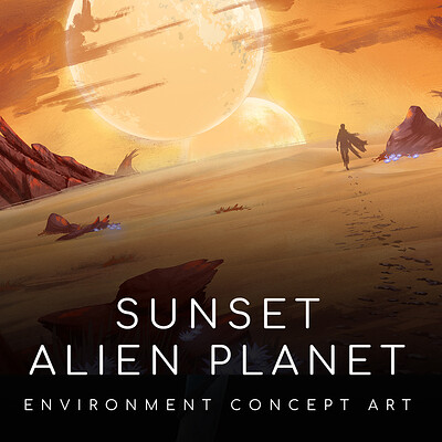 Sunset Alien Planet